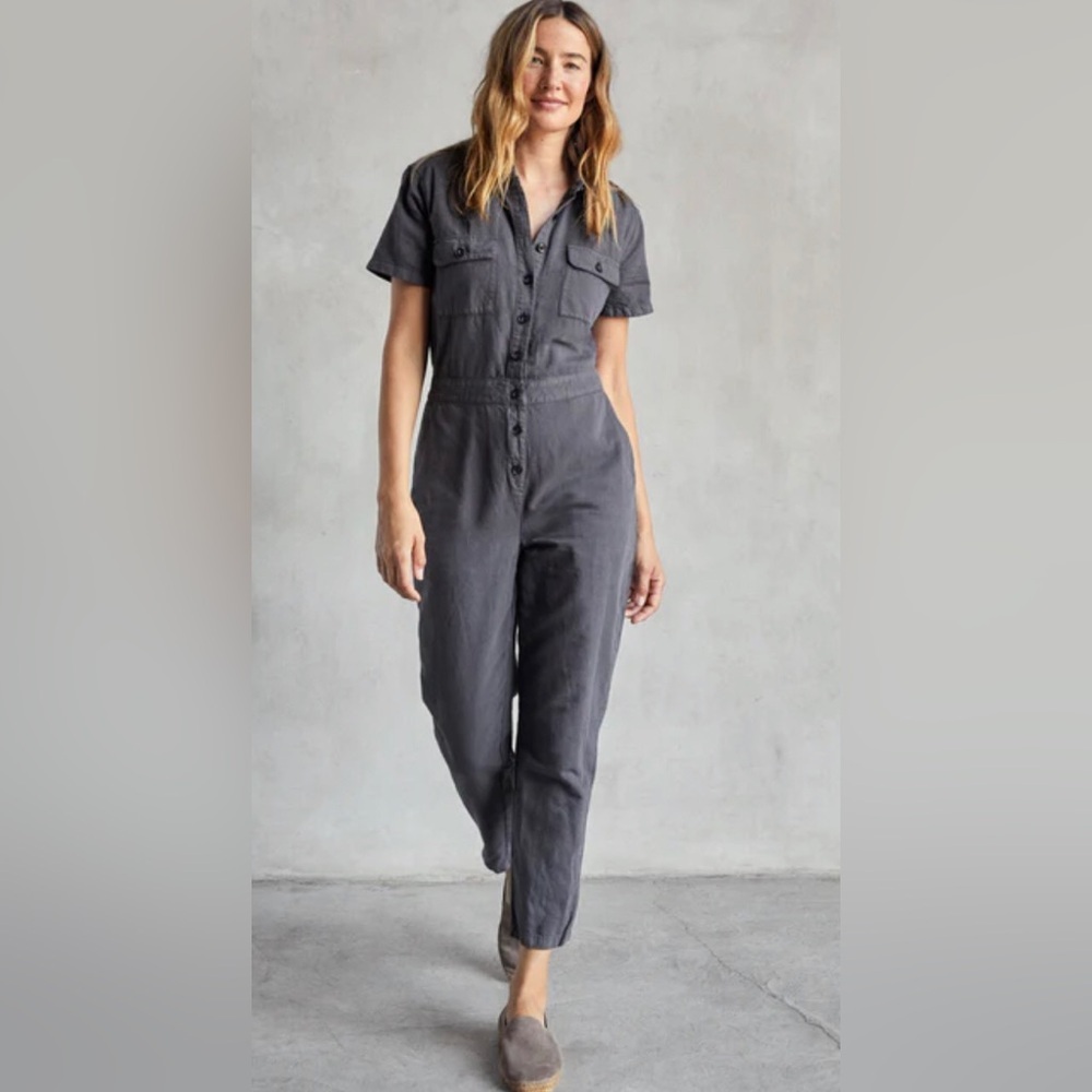 Outerknown storm dark gray‎ short sleeve S.E.A suit jumper jumpsuit size XS new